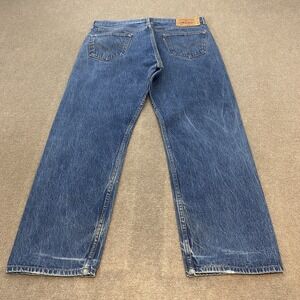 vtg Levis 501XX Jeans Mens 38 Fits 37x30 Shrink to Fit Y2K Button Fly Blue